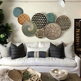 Mua SET Đĩa cói  Decor trang trí cho nhà ở  Khách sạn  Chung cư cao cấp  Homestay  Villa  đĩa hoa đựng đò ăn. hoa quả