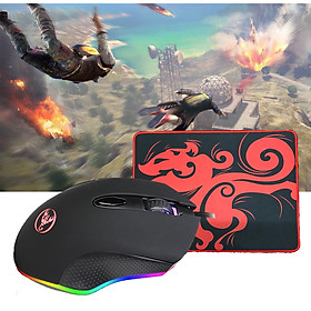 Mua Chuột LED Gaming RGB 200-4800 DPI S500 Tặng Kèm Lót Chuột Cao Cấp AZONE