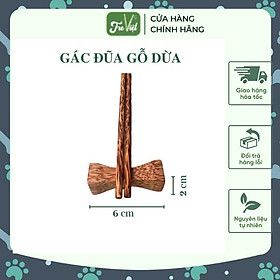 Mua Gác đũa gỗ dừa - Kê Đũa Thìa Muỗng Đẹp - Chopstick Holder - Tre Việt