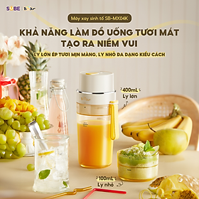Mua Máy Xay Sinh Tố Bear Máy Xay Cầm Tay Máy xay Đa Năng Tích Điện Xay Smoothie Xay Nhuyễn Rau Củ SB-MX04K - Hàng Chính Hãng