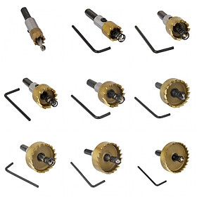 12-50mm Carbide Tip Drill Bit Cutter for Metal Stainless Steel Set