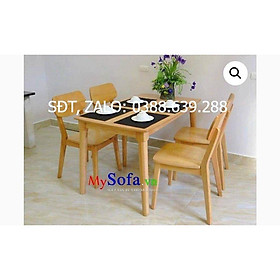 Bàn ghế ăn gỗ cao su