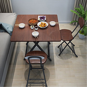 bàn ghế ăn cơm gấp gọn kích thước bàn 80x80cm