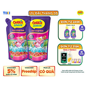 Combo 2 Túi Sữa Tắm Gội Carrie Junior Cho Bé Hương Cheeky Cherry 500g