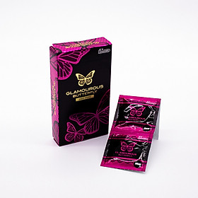 Hình ảnh Bao Cao Su Mỏng Trơn Tạo Cảm Giác Ấm Áp Jex Glamourous Butterfly Hot Type (Hộp 12 Chiếc) - Che Tên Sản Phẩm - SHOP THIÊN THAI