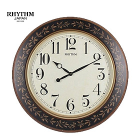 Đồng hồ Rhythm CMG292NR06 Kt 59.0 x 4.9cm, 3.35kg Vỏ gỗ. dùng PIN.