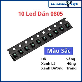 Hình ảnh Dây 10 Con Led Dán 0805