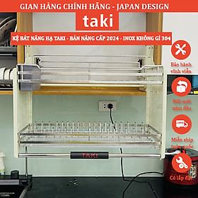 Mua {NEW 2025} Giá Bát Nâng Hạ TAKI  Kệ Chén Thông Minh - INOX Không Gỉ 304 - Bảo Hành Trọn Đời