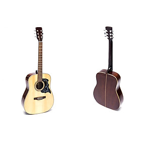 Đàn Guitar Acoustic DD200 NAT - Màu gỗ dáng D cho âm thanh vang tốt sử dụng lâu dài