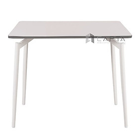 Mua Bàn ăn Cult màu trắng TN CULT 08 Nội thất Capta.vn Bàn vuông có mặt bàn HPL màu trắng viền đen có chân sơn tĩnh điện màu trắng - Trắng