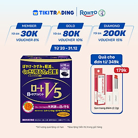 Viên uống bổ mắt Lutein Rohto V5 ( Hộp 30 viên)