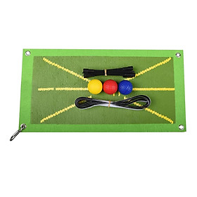 Golf Training Mat, Portable Impact Mat, Path Feedback Golf Practice Mats, Golf Hitting Mat for Indoor/Outdoor