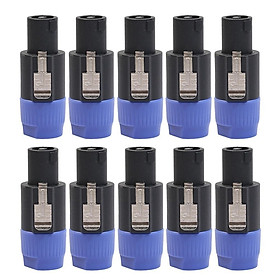 Set 10 Đầu Nối Dây Điện 4 Cực 4 Chấu NL4FC Chuyên Dụng