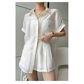 SÉT BỘ SHORT FROM RỘNG DẤU NÚT CAO CẤP