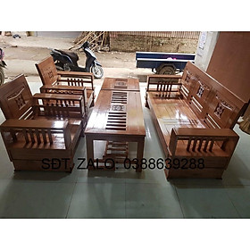 Bộ bàn ghế gỗ sồi Nga giá thật