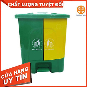 Mua THÙNG RÁC NẮP BẬT 2 NGĂN CỠ LỚN 40L NHỰA VIỆT NHẬT