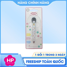 Nhíp Nhổ Lông Mày Thép Không Gỉ Sweet Rabbit Tweezers Geisha Mujaki (Màu Trắng - 1 Cái)