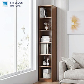 Mua Tủ Sách Gỗ 6 Tầng Dài 30cm Màu Oak  Walnut Thương Hiệu SIB Decor KSG101