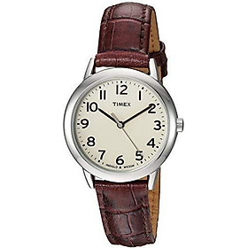 Timex Women's Easy Reader Leather Strap 30mm Watch