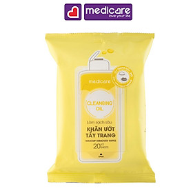 Khăn ướt tẩy trang MEDiCARE 20 tờ