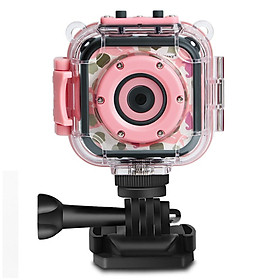 Máy ảnh Trẻ em Prograce Kids Camera chống thấm cho trẻ em Video Camera camera dưới nước Go HD Pro Campser Trẻ em Đồ chơi Màu sắc: Camera màu hồng