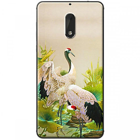 Ốp lưng dành cho điẹn thoại Nokia 6 - Mẫu Chim hạc