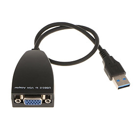 USB3.0 to VGA Cable Video Graphic Card External Adapter 1080P Fits for Win 7/8