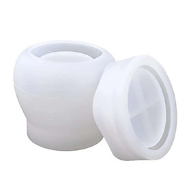 Candle Holder Box Model, Silicone Resin Model, Storage Bottle Epoxy Casting Crafting for Home Decoration Flower Pot