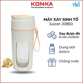 Mua Máy xay sinh tố Ankale di động cầm tay xay được đá thế hệ mới dung tích 400ml 10 lưỡi cắt thép không rỉ động cơ 80W  hàng chính hãng