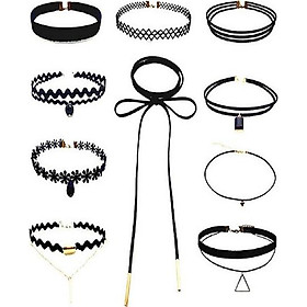 COMBO 5 Vòng cổ Choker nữ Cá tính và Thời trang, vòng cổ dự tiệc, vòng cổ trẻ trung cực cool ngầu ( Giao Mẫu Ngẫu Nhiên)