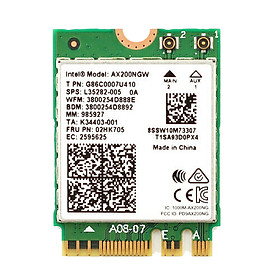 Card Wifi Intel-6 AX200 khe M2 có Bluetooth - Hàng nhập khẩu