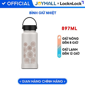 Bình giữ nhiệt Lock&Lock x Việt Nam phiên bản đặc biệt 897ml LHC4160 kèm cọ rửa và ống hút đầu Silicone - JoyMall