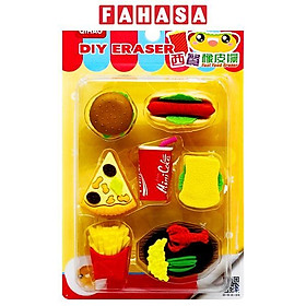 Vỉ Gôm Tẩy Fast Food DIY - Qihao QH-8723 - Mẫu 1