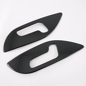 Carbon Fiber seat Adjustment Handle Button Panel Frame Stickers Decal Trims Cover for 05 Car Accessories Easy Installation