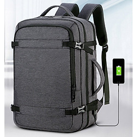 Balo du lịch cao cấp phong cách mới 15,6 - màu xám