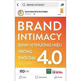 Brand intimacy - định vị thương hiệu trong thời đại 4.0