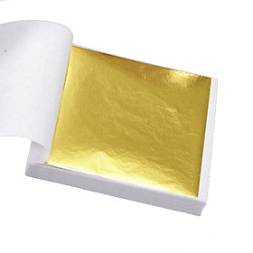 Mua Bộ 1000 Tờ Lá Vàng Công Nghiệp Dành Cho Bánh Trang Trí Thủ Công DIY Ốp Viền Chỉ Vàng Bo Mạ Vàng Bản 9x9