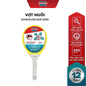 Vợt muỗi SUNHOUSE SHE-E200 màu vàng