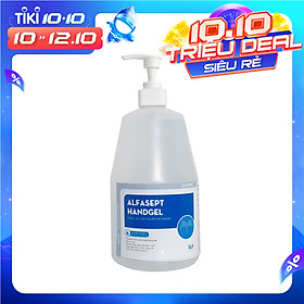 Gel rửa tay khô sát khuẩn nhanh Alfasept Handgel 1L - Diệt khuẩn hiệu quả, tránh khô da tay