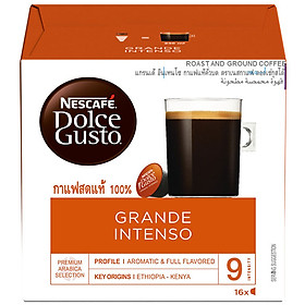 Hộp 16 Viên Nén Cà Phê Rang Xay Nescafe Dolce Gusto - Grande Intenso 160g