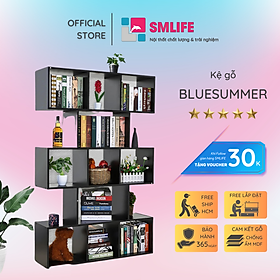 Mua Giá sách thiết kế hiện đại gỗ công nghiệp SMLIFE Bluesummer