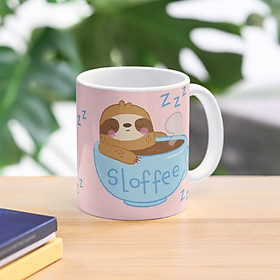 Cốc uống trà coffee sloth sloffee