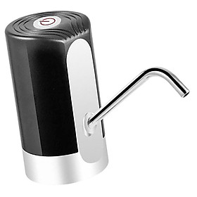 Household Electric Automatic Water Bottle Pump Dispenser Rechargeable Black