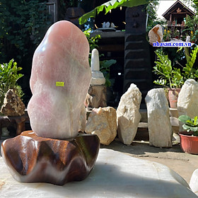Mua Trụ đá thạch anh hồng tự nhiên trấn trạch trừ tà T455 phong thủy nặng 14.6Kg kích thước 43x19x17cm (hồng) – Vật phẩm phong thủy may mắn
