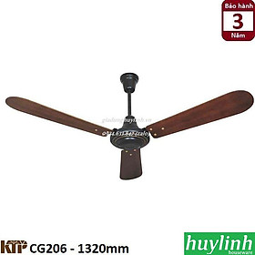 Quạt trần cánh gỗ Kim Thuận Phong KTP CG206 - 3 cánh - 1320mm - Hàng chính hãng