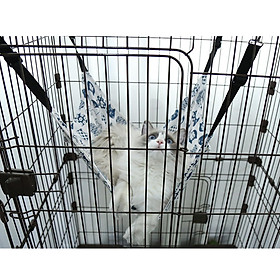 Comfortable Kitten Cage Hammock Indoor Adjustable Double Layer Pet Cozy Bed Easly Install Dogs Ferret Puppy Rabbits Chinchilla Small Animals