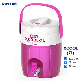 Bình đá giữ nhiệt nhựa DUY TÂN Xcool 7 lít có vòi tiện lợi