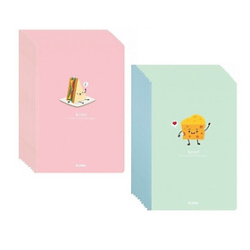 Lốc vở kẻ ngang có chấm may gáy B5 Klong 825 / 826 / 827 kich thước (175 x 250) mm