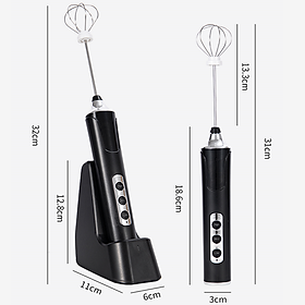 Mua Máy tạo bọt cà phê  đánh trứng 3 trong 1  tích hợp cổng sạc USB MFB1501L - Chất liệu: Nhựa ABS và inox 304
