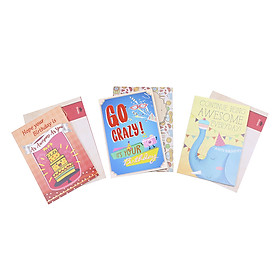 Combo 3 Thiệp Sinh Nhật Greenwood 01 GW-BD01
